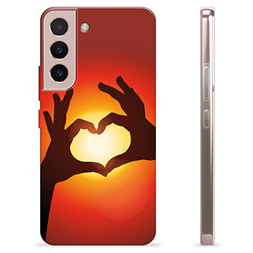 Funda de TPU para Samsung Galaxy S22 5G - Silueta del Corazón