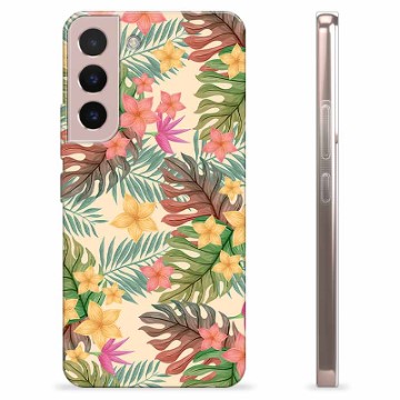 Funda de TPU para Samsung Galaxy S22 5G - Flores Rosadas