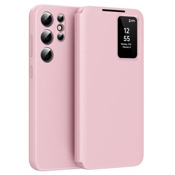 Funda Samsung Galaxy S22 Ultra 5G Smart Clear View Flip con ranura para tarjetas