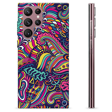 Funda de TPU para Samsung Galaxy S22 Ultra 5G - Flores Abstractas