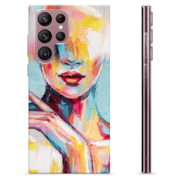 Funda de TPU para Samsung Galaxy S22 Ultra 5G - Retrato Abstracto