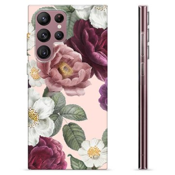 Funda de TPU para Samsung Galaxy S22 Ultra 5G - Flores Románticas