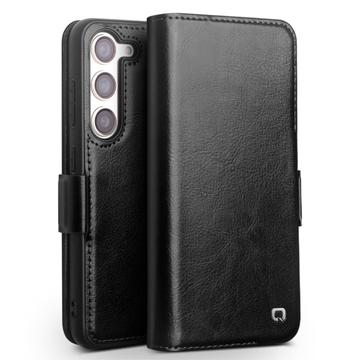 Funda Clásica de Cuero Qialino para Samsung Galaxy S23 5G - Estilo Cartera