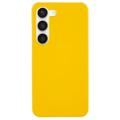 Carcasa de Plástico Engomado para Samsung Galaxy S23 5G - Amarillo