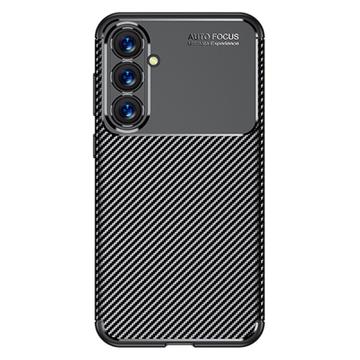 Carcasa TPU Beetle Fibra de Carbono para Samsung Galaxy S23 FE - Negro