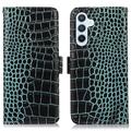 Funda Crocodile con RFID para Samsung Galaxy S23 FE - Estilo Cartera - Verde