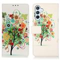 Funda Glam Serie para Samsung Galaxy S23 FE - Estilo Cartera - Árbol Floreciente / Colores Vivos