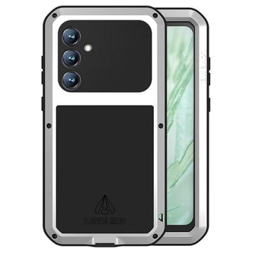 Funda Híbrida Love Mei Powerful para Samsung Galaxy S23 FE - Plateado