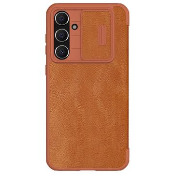 Funda con Tapa Nillkin Qin Pro para Samsung Galaxy S23 FE - Marrón