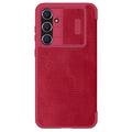 Funda con Tapa Nillkin Qin Pro para Samsung Galaxy S23 FE - Rojo