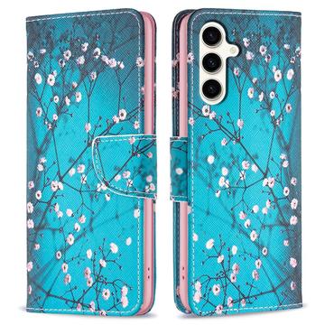 Funda Cartera Wonder Series para Samsung Galaxy S23 FE - Flores Blancas