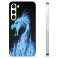 Funda de TPU para Samsung Galaxy S23+ 5G - Dragón de Fuego Azul