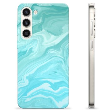 Funda de TPU para Samsung Galaxy S23+ 5G - Mármol Azul