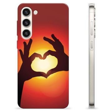 Funda de TPU para Samsung Galaxy S23+ 5G - Silueta del Corazón