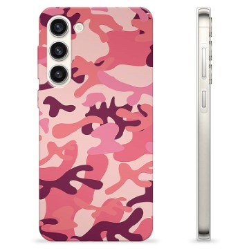 Funda de TPU para Samsung Galaxy S23+ 5G - Camuflaje Rosa