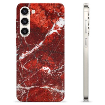 Funda de TPU para Samsung Galaxy S23+ 5G - Mármol Rojo