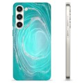 Funda de TPU para Samsung Galaxy S23+ 5G - Remolino Turquesa