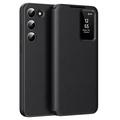 Funda Samsung Galaxy S23 Smart Clear View Flip con ranura para tarjetas - Negro