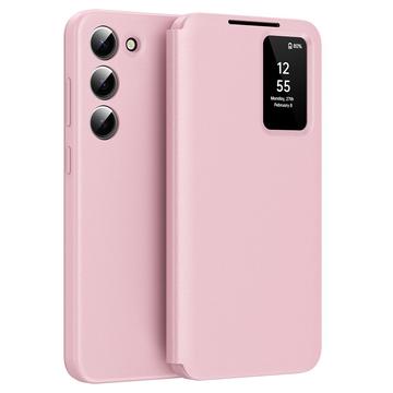Funda Samsung Galaxy S23 Smart Clear View Flip con ranura para tarjetas