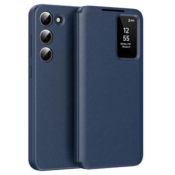 Funda Samsung Galaxy S23 Smart Clear View Flip con ranura para tarjetas - Zafiro