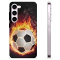 Funda de TPU para Samsung Galaxy S23 5G - Pelota de Fútbol en Llamas