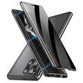 Carcasa Magnética con Cristal Templado para Samsung Galaxy S23 Ultra 5G - Privacidad - Negro