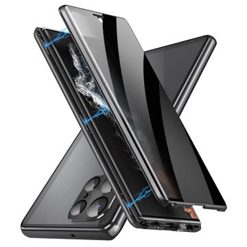 Carcasa Magnética con Cristal Templado para Samsung Galaxy S23 Ultra 5G - Privacidad