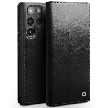 Funda Clásica de Cuero Qialino para Samsung Galaxy S23 Ultra 5G - Estilo Cartera