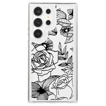 Funda TPU Samsung Galaxy S23 Ultra Fashion - Contorno Rosa
