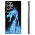 Funda de TPU para Samsung Galaxy S23 Ultra 5G - Dragón de Fuego Azul