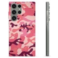 Funda de TPU para Samsung Galaxy S23 Ultra 5G - Camuflaje Rosa