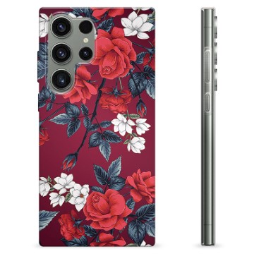 Funda de TPU para Samsung Galaxy S23 Ultra 5G - Flores Vintage