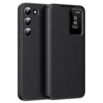 Funda Samsung Galaxy S23+ Smart Clear View Flip con ranura para tarjetas