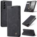 Funda Caseme Serie 013 para Samsung Galaxy S24 - Estilo Cartera - Negro