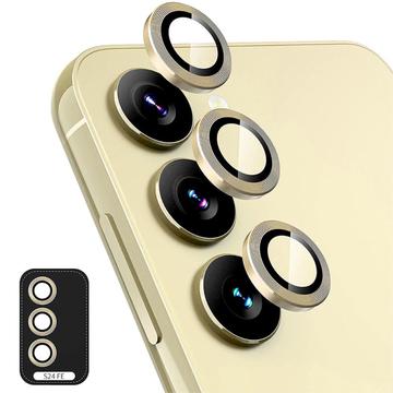 Protector de la Cámara Hat Prince para Samsung Galaxy S24 FE - Dorado