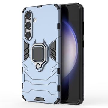 Samsung Galaxy S24 FE Funda Híbrida con Soporte de Anillo - Azul