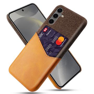Carcasa con Ranura para Tarjeta KSQ para Samsung Galaxy S24 FE - Naranja