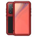Funda Híbrida Love Mei Powerful para Samsung Galaxy S24 FE - Rojo