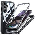 Funda magnética Samsung Galaxy S24 FE con protector de pantalla de cristal templado - Compatible con MagSafe