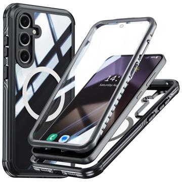 Funda magnética Samsung Galaxy S24 FE con protector de pantalla de cristal templado - Compatible con MagSafe