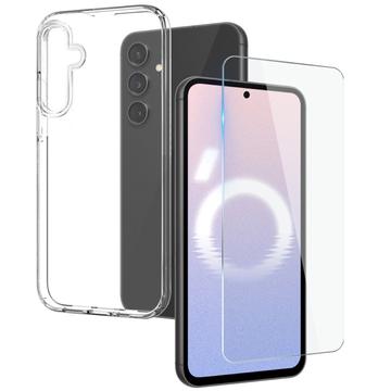 Juego de Protección Northjo 2-en-1 para Samsung Galaxy S24 FE - 9H  - Claro