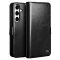 Funda Clásica de Cuero Qialino para Samsung Galaxy S24 FE - Estilo Cartera