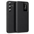 Funda Samsung Galaxy S24 FE Smart Clear View Flip con ranura para tarjetas - Negro