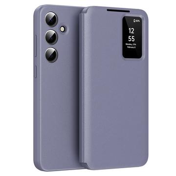 Funda Samsung Galaxy S24 FE Smart Clear View Flip con ranura para tarjetas