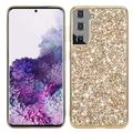 Funda Híbrida Glitter Series para Samsung Galaxy S24 - Dorado