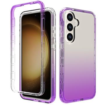 Carcasa Híbrida Gradient Series para Samsung Galaxy S24 - Púrpura / Transparente