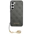 Carcasa Híbrida Guess 4G Charms Collection para Samsung Galaxy S24 - Gris