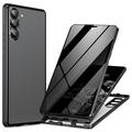 Carcasa Magnética con Cristal Templado para Samsung Galaxy S24 - Privacidad - Negro