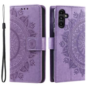 Funda Mandala Series para Samsung Galaxy S24 - Estilo Cartera - Púrpura