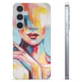 Funda de TPU para Samsung Galaxy S24+ - Retrato Abstracto